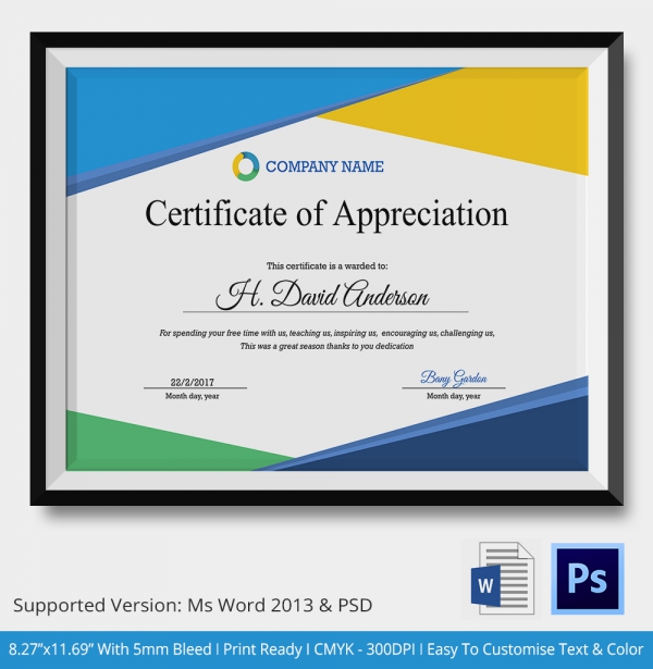 certificate of appreciation for employees thebridgesummit.co