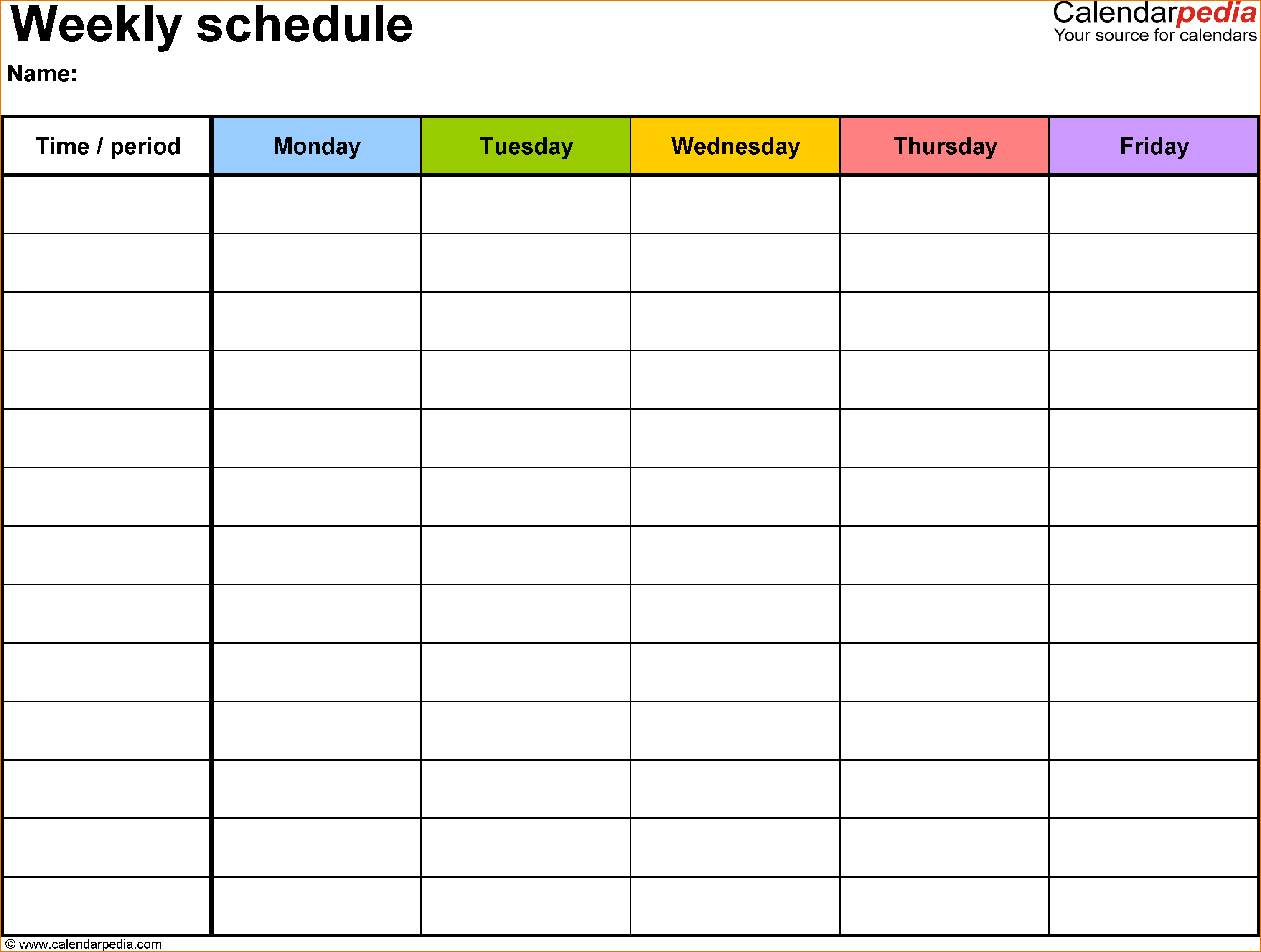 Daily Schedule Maker Task List Templates