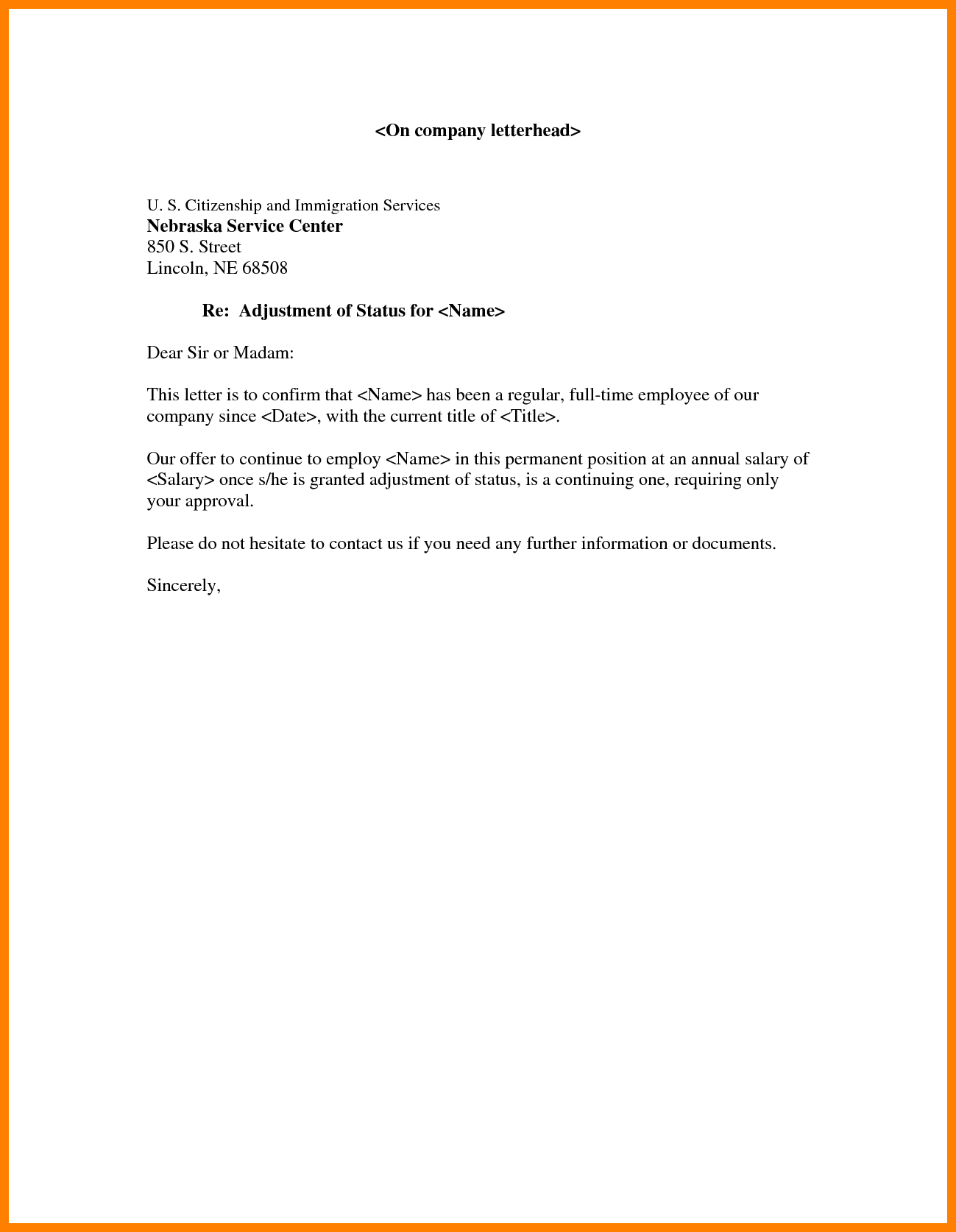 Employment Confirmation Letter Template Doc Task List Templates