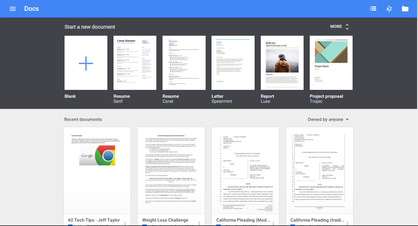 Google Docs Report Templates