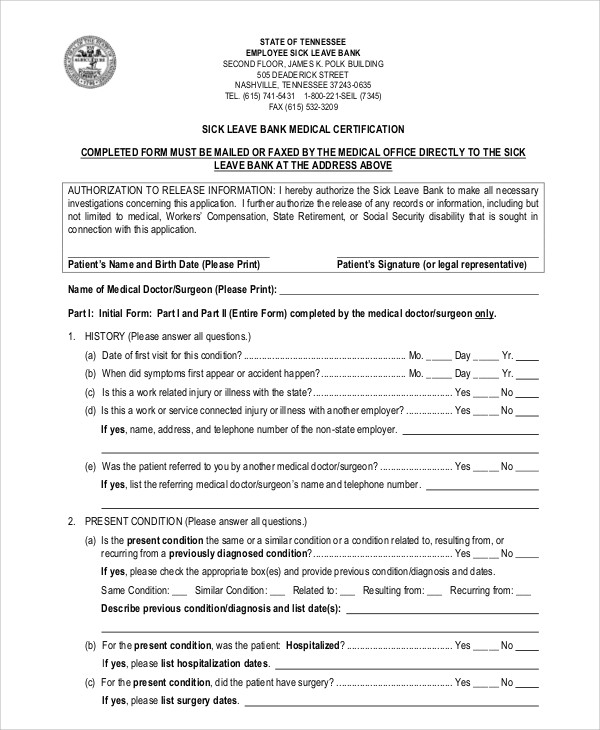 Medical Certificate Format For Sick Leave Task List Templates