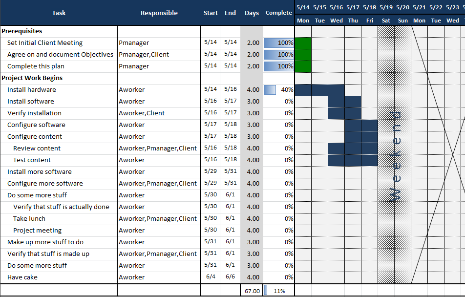 How To Create A Project Schedule In Excel Printable Templates Free