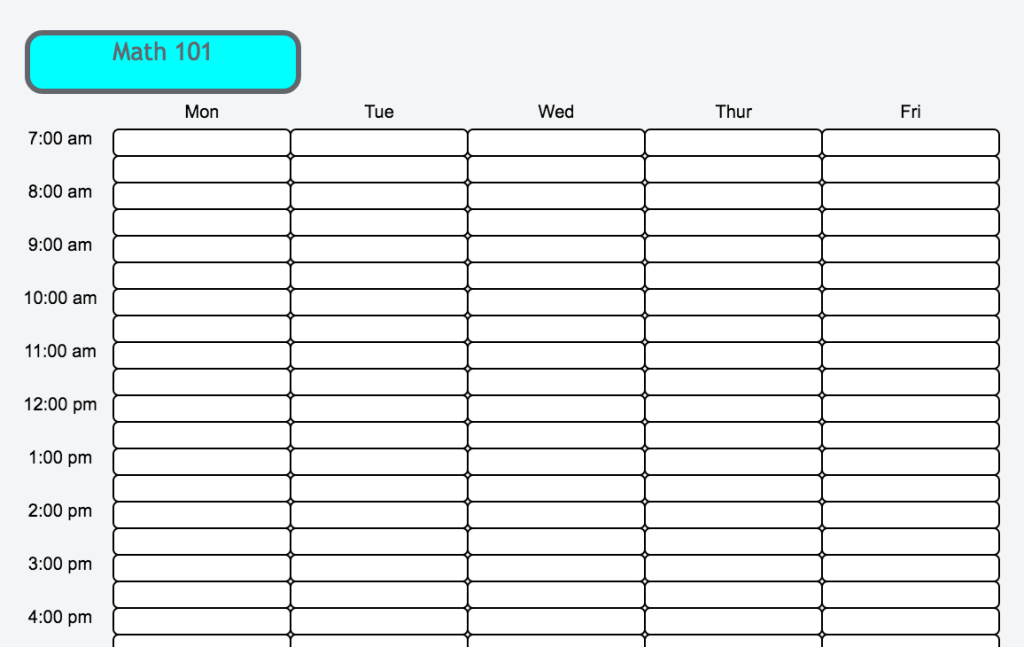 Weekly Schedule Maker Task List Templates