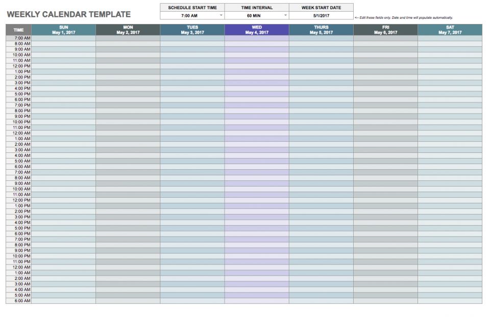 Schedule Template Google Docs Task List Templates