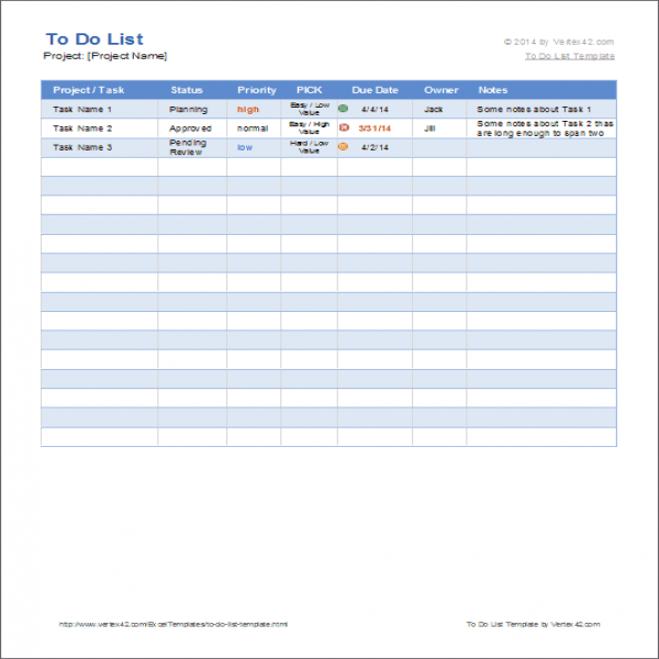 task list template excel spreadsheet – task list templates