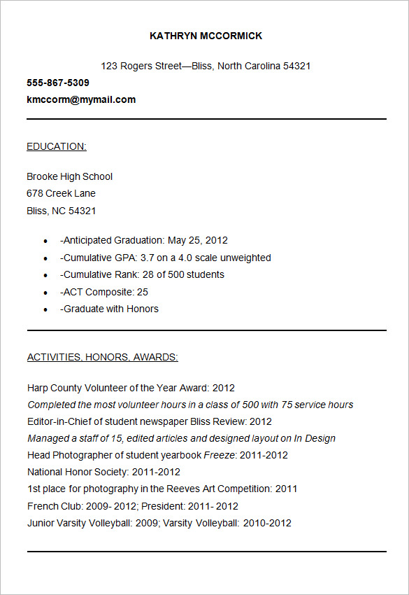 Sample Resume For University Application Free Samples Examples Format Resume Curruculum