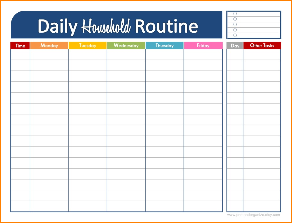 Daily Schedule Template Free Word Templates Daily Schedule Maker Task 
